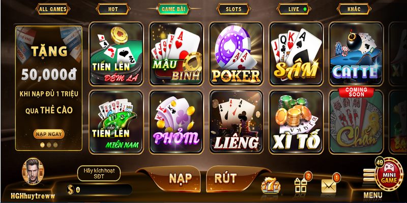 Game bài đổi thưởng Top88 đa dạng từ hình thức truyền thống đến hiện đại
